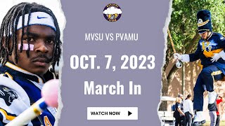 March In  MVSU PVAMU Marching Storm  2023 [upl. by Ahsekad]