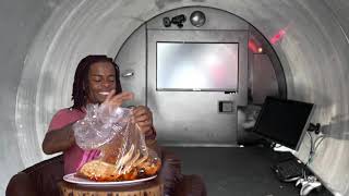 MUKBANG EATING on the TITAN SUBMARINE ATL CHATLINE [upl. by Anayhd]