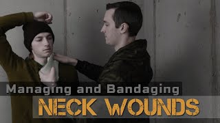 Bandaging Neck Wounds  Simple trick to manage neck bleeding [upl. by Aneger]