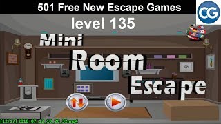 Walkthrough 501 Free New Escape Games level 135  Mini room escape  Complete Game [upl. by Grew]