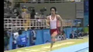 Hiroyuki Tomita JPN  Vault TF  Athens Olympic Games 2004 [upl. by Eirruc]