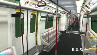 openBVE Tsuen Wan Line KTrain test [upl. by Redlac]