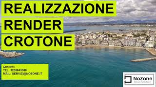 REALIZZAZIONE RENDER CROTONE  FOTOINSERIMENTI [upl. by Ehrman510]