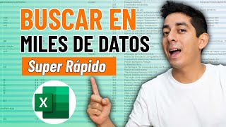 Filtrar o Buscar datos en Miles de Registros en Excel Macros VBA [upl. by Ahsykal]