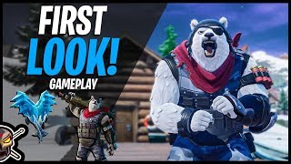 POLAR PATROLLER First Look amp Gameplay  Fishicles Harvesting Tool Fortnite Battle Royale [upl. by Htennaj]