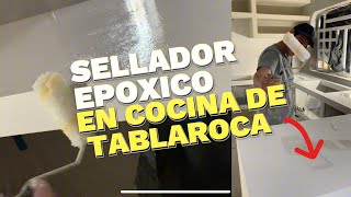 ¿Sabes Cómo Preparar Cocina De Tablaroca Para Poder Recibir Resina Epoxi 👉🏻 MIRA ESTO🫣 [upl. by Lyrej726]