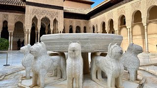 Best Walking Tour Of The Alhambra Palace  GranadaSpain  Virtual Walk  Stunning Views  4K [upl. by Streetman]