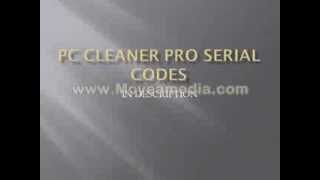 PC CLEANER PRO SERIAL CODES [upl. by Ljoka]