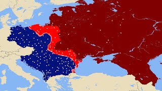 Warsaw Pact VS Soviet Union Mapping Animation Simulation COLD WAR [upl. by Tchao]