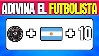 QUIZ de FÚTBOL ADIVINA el FUTBOLISTA por su CLUB  NACIONALIDAD  NUMERO 🇦🇷🔟⚽️  Messi Ronaldo [upl. by Nilyam]