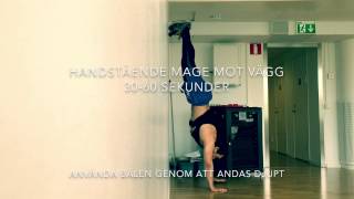 Handstående teknik för nybörjare  handstand tutorial  Street workout Stockholm amp Calisthenics [upl. by Yffat107]