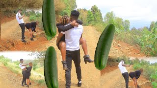 CUCUMBER 🥒 PRANK i love youin the hoodpt9🥒shot Tu moja🥒Nataka saa hii💦🥒 [upl. by Yemaj]