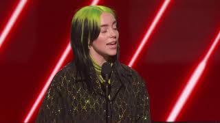 Billie Eilish Wins Best New Artist  2020 GRAMMYs Acceptance Speech [upl. by Anileva]