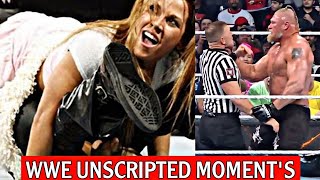 WWE UNSCRIPTED MOMENTS  SOME TIMES WWE SUPERSTARS OUT OF SCRIPT [upl. by Swec689]