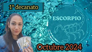 ESCORPIO♏️OCTUBRE 2024🦂1°DECANATO23 octubre al 2 noviembreescorpiohoroscopomensualdecanatos [upl. by Anirahc]