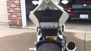 2012 APRILIA RSV4 APRC WITH AUSTIN RACING GP2R EXHAUST SOUND [upl. by Yrotciv]