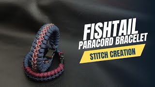 quotFISHTAILquot paracord bracelet  stitch creation  easy tutorial ala cakkhil 051 [upl. by Auhs760]