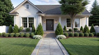 Minimalist Front Yard Landscaping  Achieving a Contemporary and Serene Outdoor Space [upl. by Min]