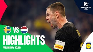 This EURO is PURE MADNESS 🤯  Sweden vs Netherlands  Highlights  Mens EHF EURO 2024 [upl. by Zeph]