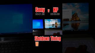 Hp vs Sony Laptop Shutdown Time  Hp Laptop Shutdown Time shorts hp sony laptop [upl. by Nestor519]