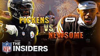 George Pickens vs Greg Newsome Lions Clinch Playoff Spot  The Insiders [upl. by Attenol520]