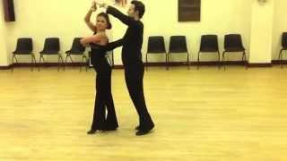 Social Slow Waltz Beginners Routine  Inspiration 2 Dance [upl. by Erdnassac]