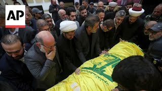 Funeral held for Hezbollah spokesman killed in Israeli strike on Beirut [upl. by Nnael]