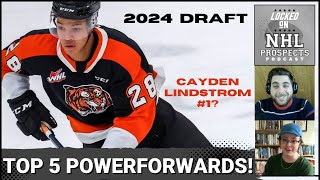 2024 NHL DRAFT TOP 5 POWERFORWARDS  Class Full With This Highly Sought After Profile [upl. by Sinnal]