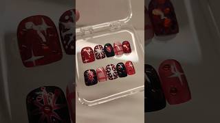 Cute christmas nails nailart pressonnailset pressonnails naildesign fakenails pressonnails [upl. by Eoin368]