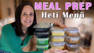 MEAL PREP 4  3 főétel  1 leves  Heti Menü I Chilis bab Pesztós csirke Zellerkrém leves I [upl. by Wordoow]