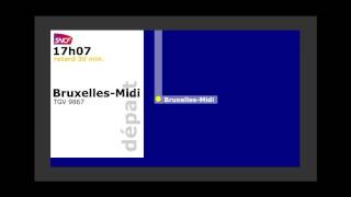 SNCF annonce à Lille Europe retard 30min TGV 9867 NiceVille ▶ BruxellesMidi 17h07 04032017 [upl. by Taran5]