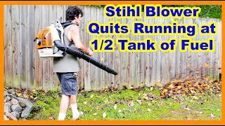 Easy Method to Fix Blower That Stops Running Stihl BR600 [upl. by Eimyaj]