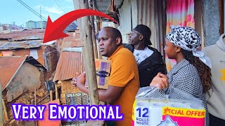 Very Emotional😭 He Did Not Expect This🥹 Our Visit To Kibera Slums Turned Into A Blessing [upl. by Cirred497]