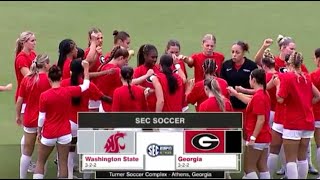 Georgia vs Washington State College Soccer Highlights [upl. by Annael]