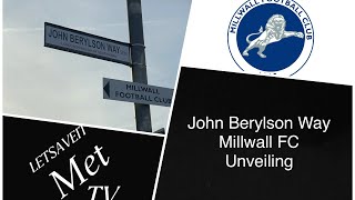 John Berylson Way Millwall Football Club unveils new road name millwall johnberylson [upl. by Ayek474]