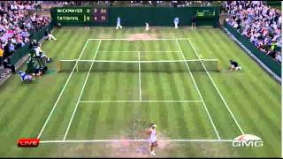 Anna Tatishvili vs Yanina WickmayerWimblendon 2011 2th Round [upl. by Ytsirt]