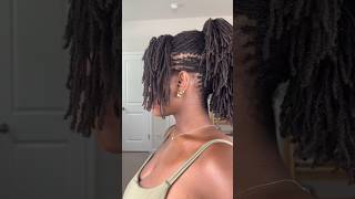 FAUX MOHAWK LOC STYLE locstyles locs microlocs locjourney [upl. by Caesaria291]