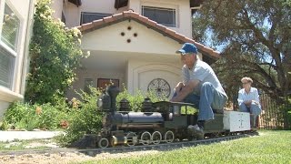 The amazing backyard railroad of Jim Sabin  full HD program [upl. by Onaicram]