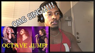 Famous Singers Hitting OCTAVE JUMP High Notes REACTION [upl. by Shannan759]