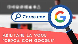 Inserire la voce quotCerca con Googlequot in Microsoft Edge [upl. by Arhna]