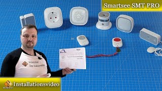 Alarmanlage mit SmartHome Funktion  Installation und Einrichtung der Alarmanlage Smartsee SMTPRO [upl. by Nortyad]