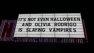 Its Not Even Halloween And Olivia Rodrigo is Slaying Vampires Billboard LA CA USA October 24 2024 [upl. by Pelmas]