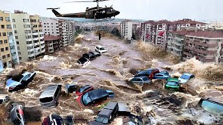 Germany is in mourning Catastrophic flood in Bisingen cars swept away [upl. by Codee818]