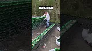 Los chinos construyen casas con botellas vacías😮 shortsvideo [upl. by Beck]