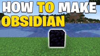 How to make obsidian in Minecraft 121 [upl. by Pauly]