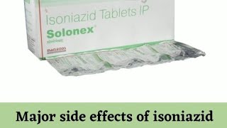 Side effects of Isoniazid Mnemonic [upl. by Westerfield]