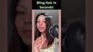 Bling Hair in Seconds Bedazzling Multi Faceted Gems Hair Safe – Bling In Brush Out By Blinger K [upl. by Crispa177]