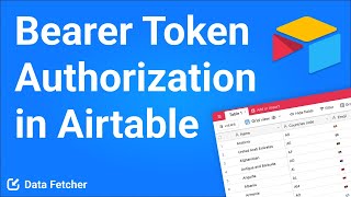 Connect to an API with bearer token authentication in Airtable [upl. by Iturhs]