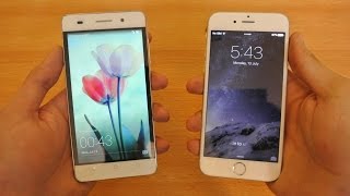 Huawei Honor 4c vs iPhone 6 iOS 9  Which Is Faster [upl. by Teryn]