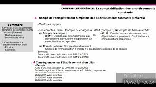 Comptabilisation des amortissements et incidence sur le bilan partie 2 [upl. by Tarsus]